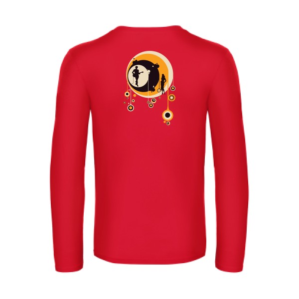 70-s-t-shirt-manches-longues-original-humour -Red