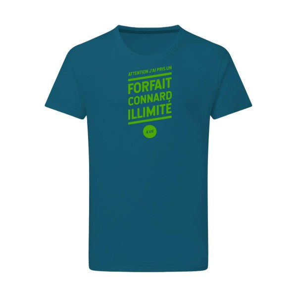 Forfait connard illimité - Flex Vert pomme Tshirt original Petrol  2XL