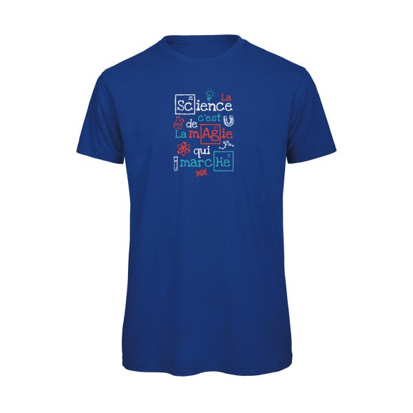 humour et Science -T-shirt humour  Royal Blue Bio