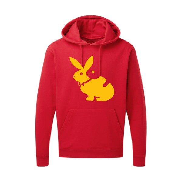 hot  |Sweat  capuche humoristique jaune Or 