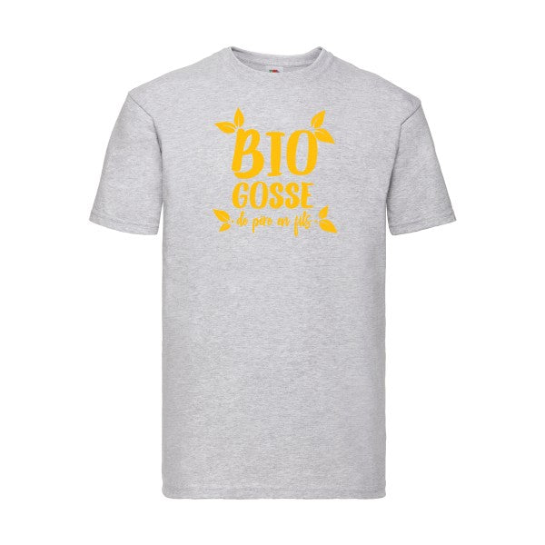 T-shirt|BIO GOSSE  |flex jaune Or| Fruit of the loom 205 g 