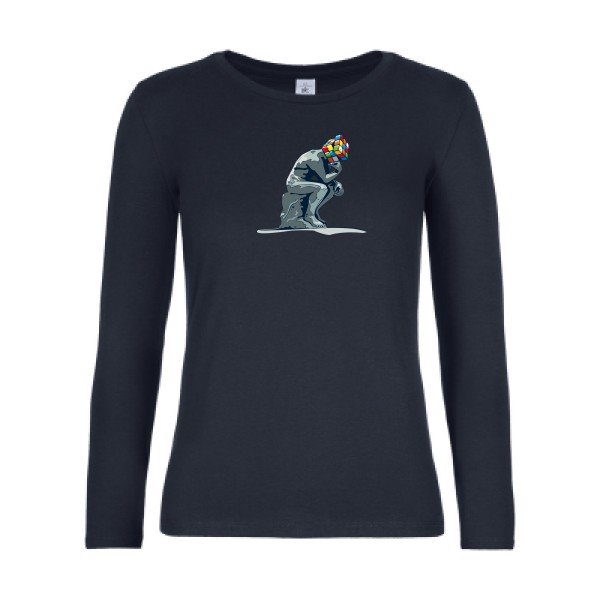 t-shirt lsl femme Reflexion-en-cours...-B&C-E190-LSL-women--T-shirt-femme-manches-longues Navy flex 