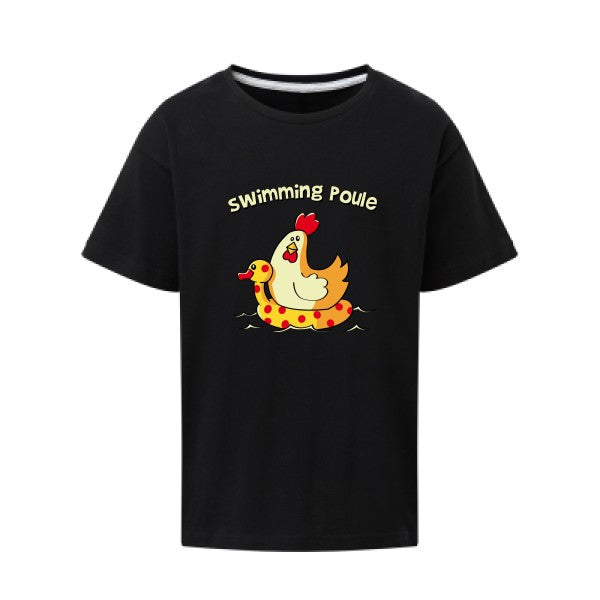 swimming poule SG - Kids T-shirt enfant Dark Black Taille 152 (11-12/2XL)