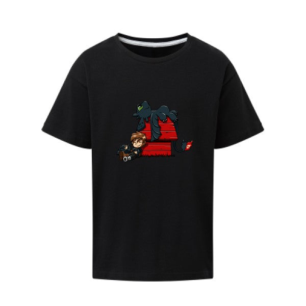 Dragon Peanuts SG - Kids T-shirt enfant Dark Black Taille 152 (11-12/2XL)