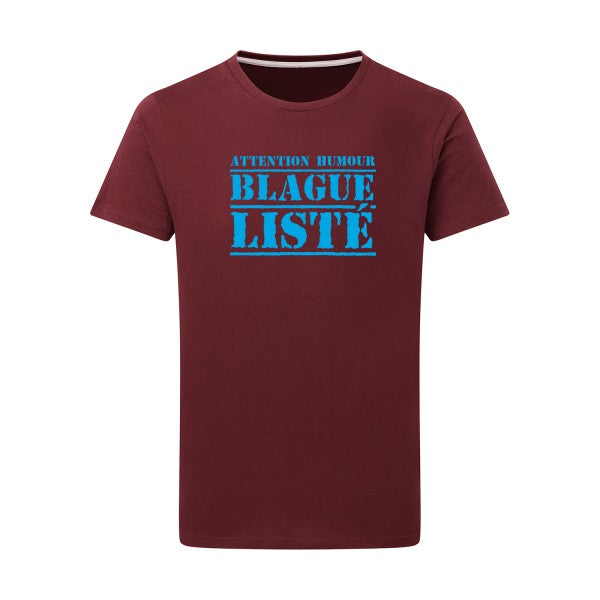 BLAGUE LISTÉ - Flex bleu clair Tshirt original Burgundy  2XL