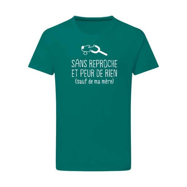 Sans reproche Blanc -Flex Blanc sur T-shirt SG  Emerald Green  2XL