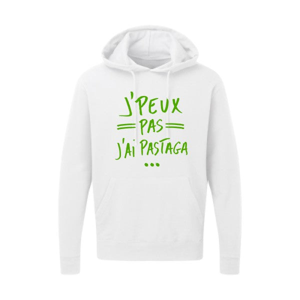 J'peux pas j'ai pastaga Vert pomme |Sweat capuche imprimé homme