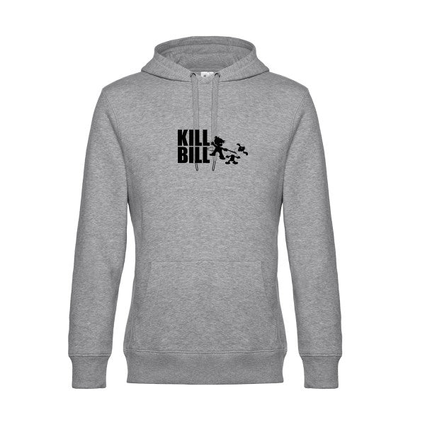 kill-bill sweat shirt original Heather Grey flex Noir impression Face