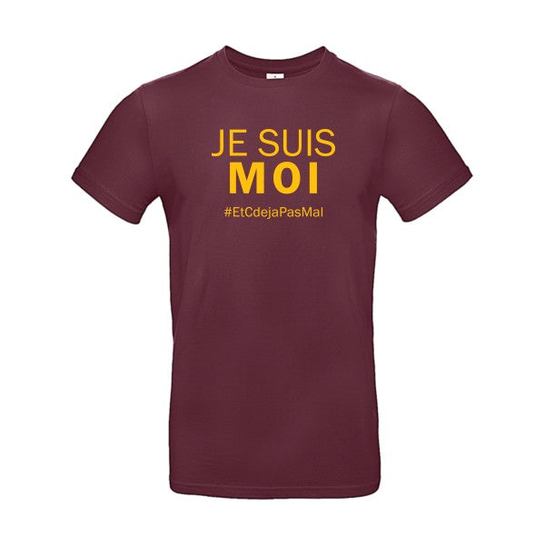 Je suis moiFlex jaune or - E190 T-shirt|Burgundy||2XL