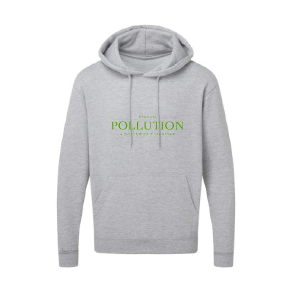 Parfum POLLUTION Vert pomme |Sweat capuche imprimé homme