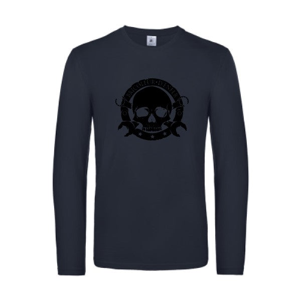 bricoleur d enfer - t shirt- manches- longues- original- humour- Navy impression Face