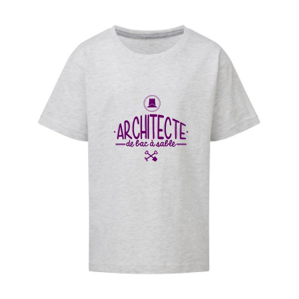 Architecte de bac à sable Flex Violet SG - Kids T-shirt enfant Ash Grey Taille 152 (11-12/2XL)