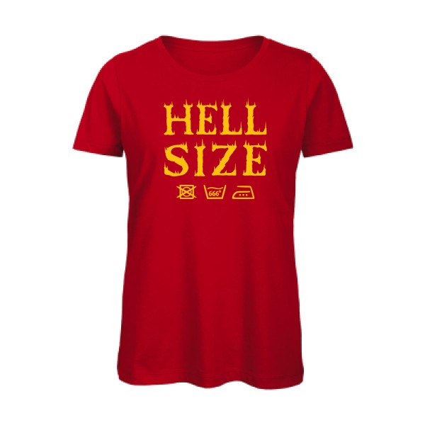 T shirt humour bio femme   femme bio|HELL SIZE ! jaune Or 