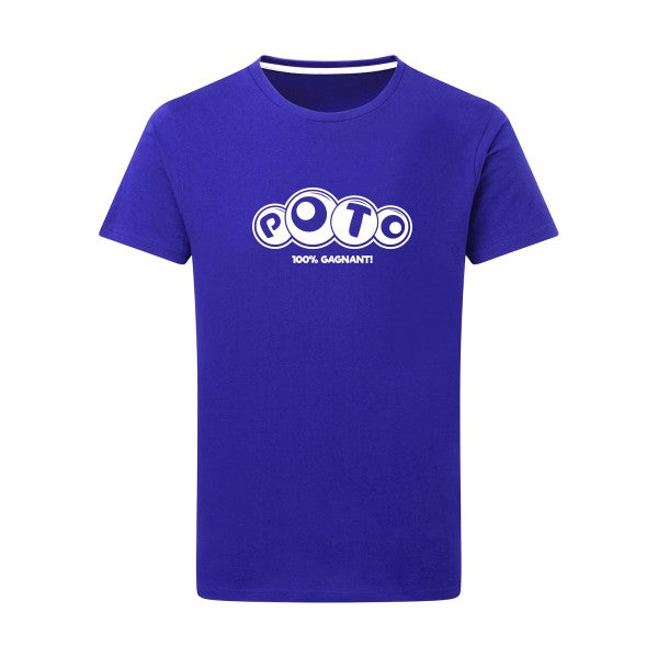 Poto Blanc -Flex Blanc sur T-shirt SG  Royal Blue  5XL