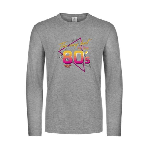 annee-80s-t-shirt-manches-longues-original-humour -Sport Grey
