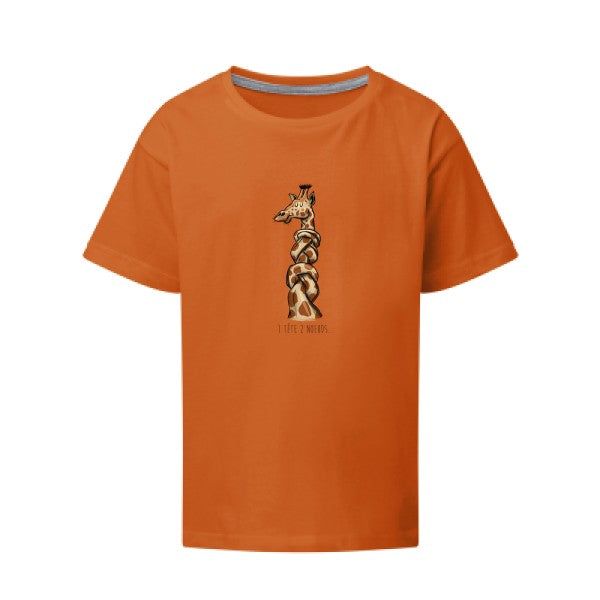 1 tête 2 noeuds SG - Kids T-shirt enfant Orange Taille 152 (11-12/2XL)