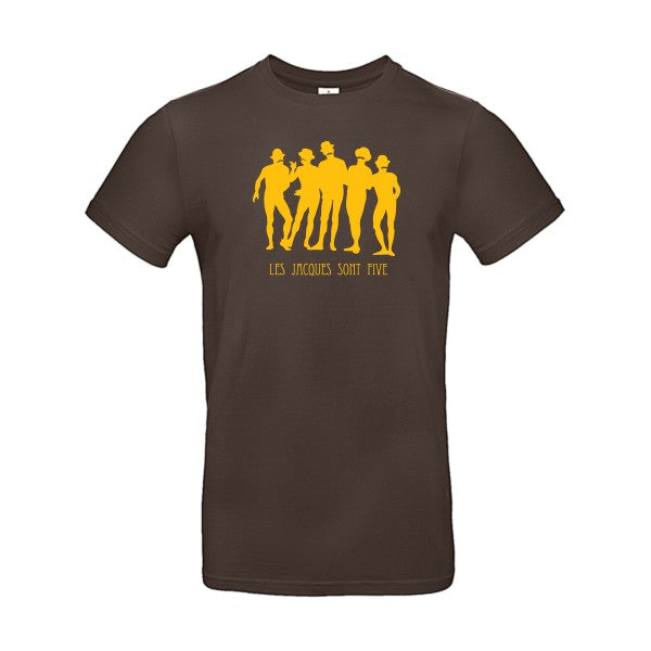 Les Jacques sont FiveFlex jaune or- T-shirt E190|Brown||2XL