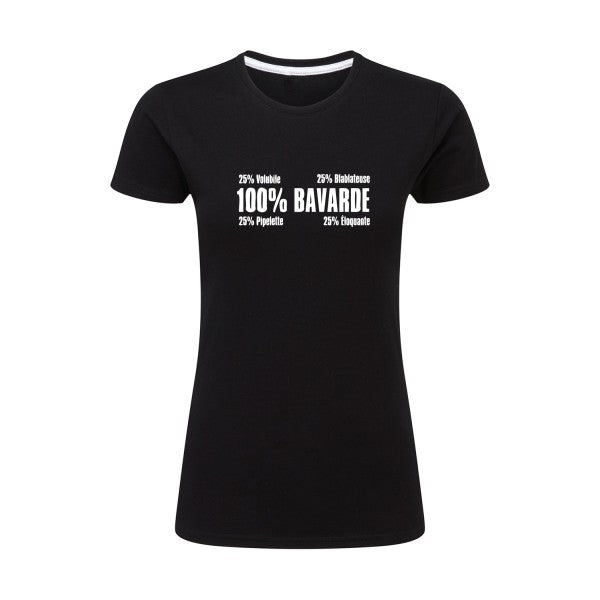 t-shirt Bavarde Blanc |T shirt original femme|SG