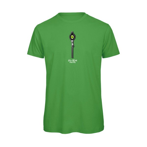 T-shirt humour original Alien Inside T Shirt couleur Real Green