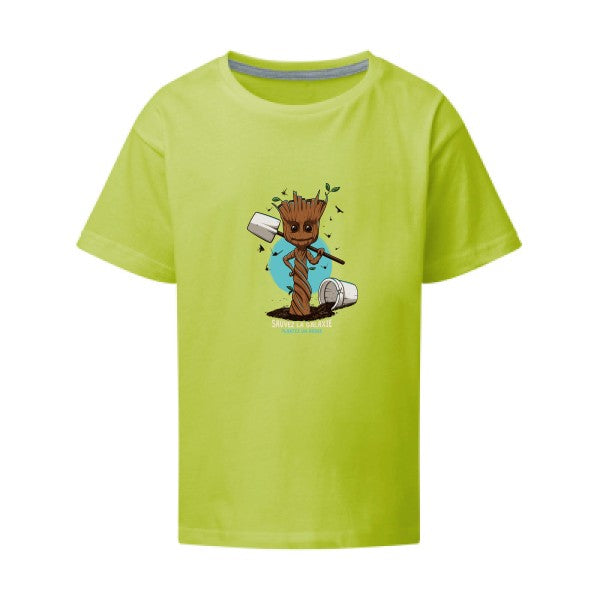 Plantez un arbre SG - Kids T-shirt enfant Lime Taille 152 (11-12/2XL)