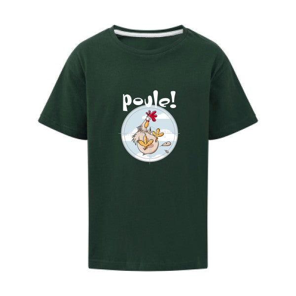 Poule ! SG - Kids T-shirt enfant Bottle Green Taille 152 (11-12/2XL)