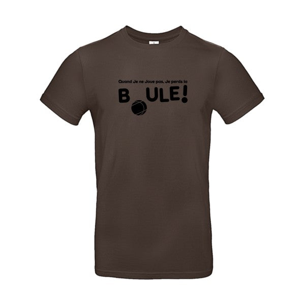 Perdre la boule ! Flex noir |E190 T-shirt|Brown||2XL