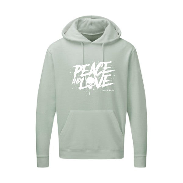 Peace or no peace |Sweat  capuche humoristique Blanc 