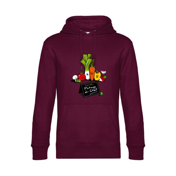 Maxi-Chef- Sweat à capuche original Burgundy - RueDuTeeshirt