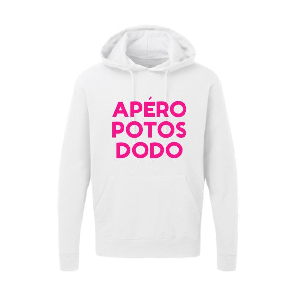 Apéro Potos Dodo  |Sweat  capuche humoristique Rose fluo 