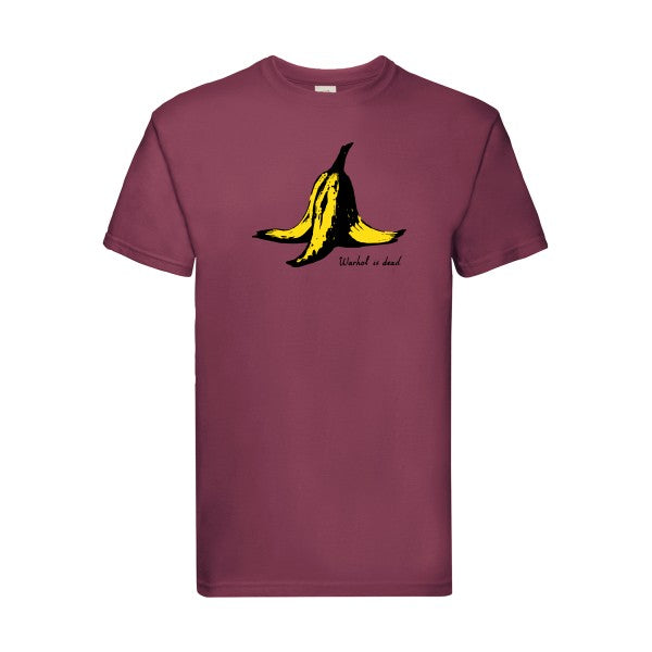 IS DEAD Fruit of the loom 205 g/m² T-shirt/ bordeaux