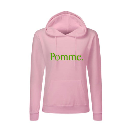 Pub Subliminale Vert pomme |Sweat original à capuche Femme