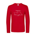 procatination - t shirt- manches- longues- original- humour- Red impression Face