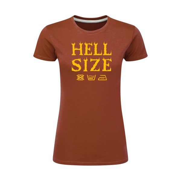 HELL SIZE ! jaune Or |T shirt original femme|SG