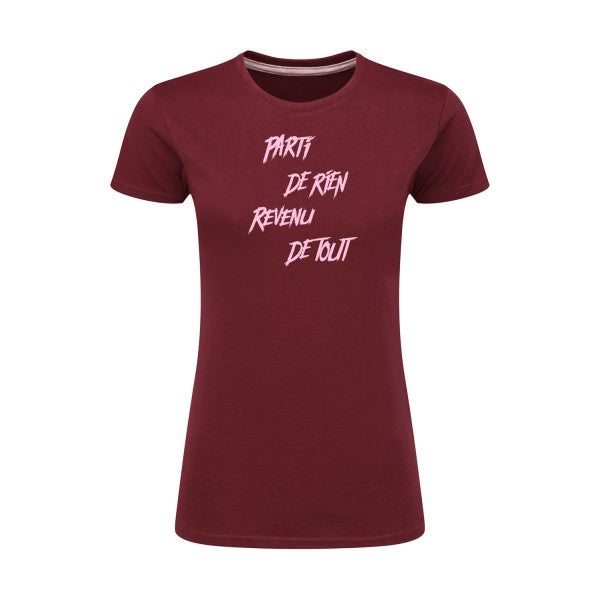 Parti de rien Rose |T shirt original femme|SG