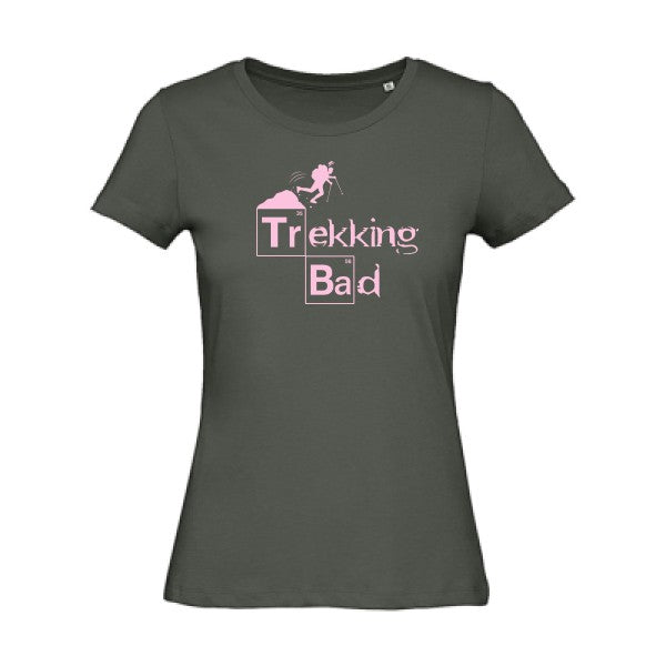 T shirt humour bio femme   femme bio|Trekking bad Rose 