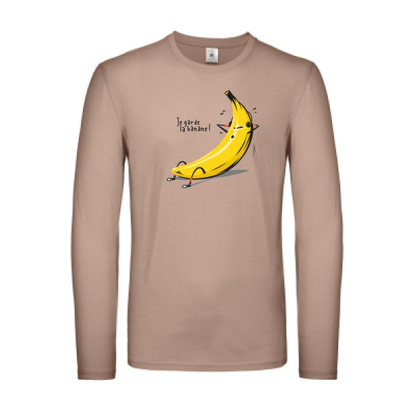 Je garde la banane ! B&C - E150 LSL T-shirt manches longues léger