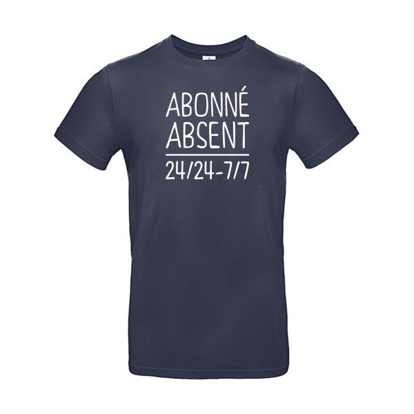 Abonné absentFlex Blanc - E190 T-shirt|Navy Blue||2XL