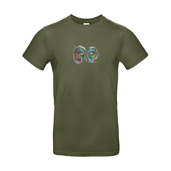 T-shirt humour original Infiniment Chouette T Shirt couleur Urban Khaki