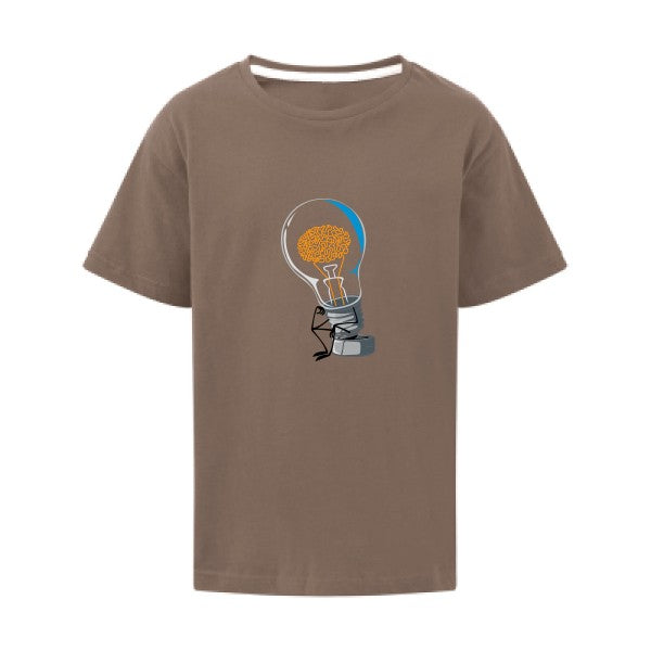 Le penseur SG - Kids T-shirt enfant Deep Taupe Taille 128 (7-8/L)