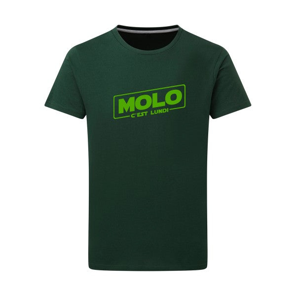 Molo c'est lundi vert pomme -Flex vert pomme sur T-shirt SG  Bottle Green  2XL