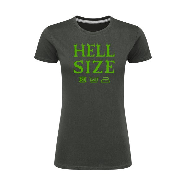 HELL SIZE ! Vert pomme |T shirt original femme|SG