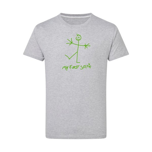 First Selfie - Flex Vert pomme Tshirt original Light Oxford  5XL