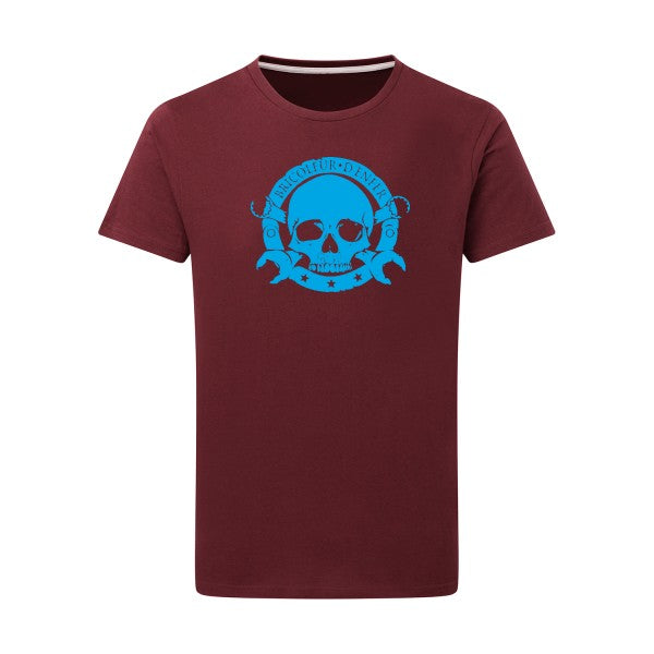 bricoleur d'enfer - Flex bleu clair Tshirt original Burgundy  2XL