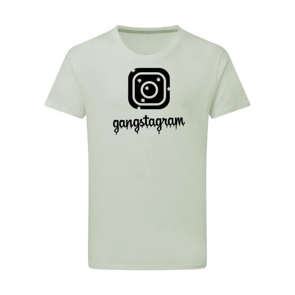 GANGSTAGRAM - Flex noir Tshirt original Pastel Macchiato  2XL