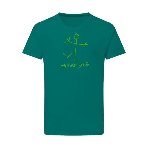 First Selfie - Flex Vert pomme Tshirt original Emerald Green  2XL