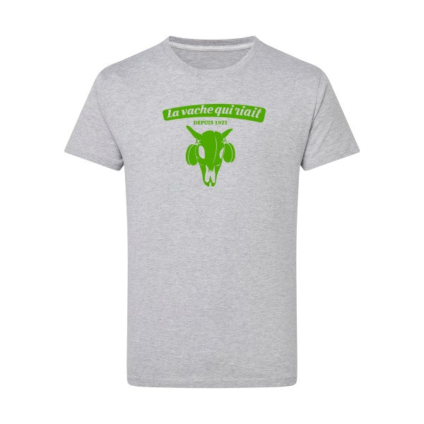 vache qui riait vert pomme -Flex vert pomme sur T-shirt SG  Light Oxford  5XL