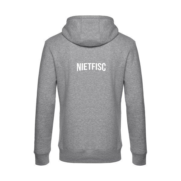 NIETFISC sweat shirt original Heather Grey flex Blanc impression Dos
