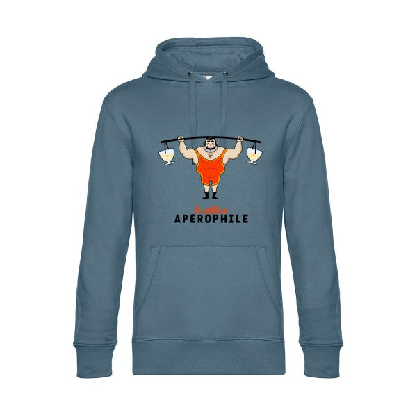 APEROPHILE- Sweat à capuche original nordic blue - RueDuTeeshirt