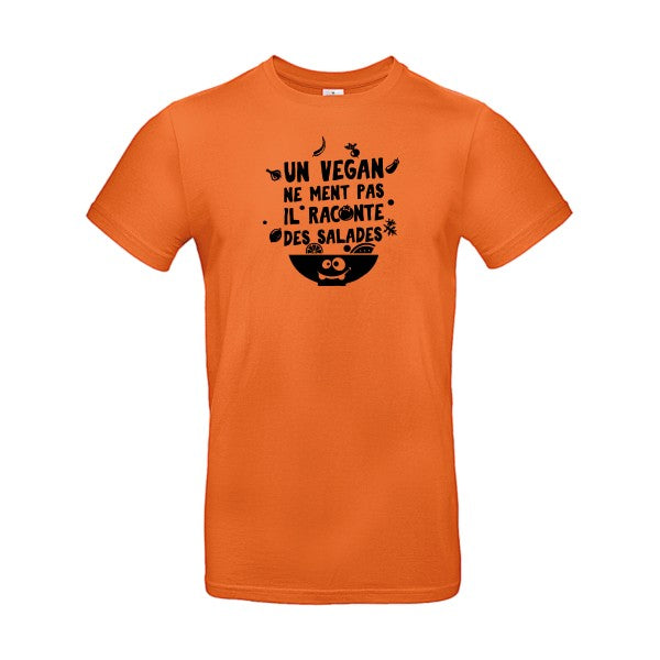 Un vegan ne ment pasFlex noir- T-shirt E190|Urban Orange||2XL