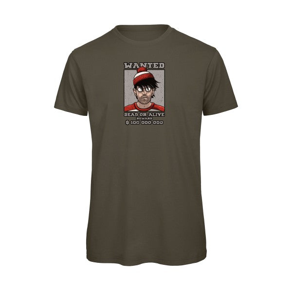 T-shirt humour original ou est il T Shirt couleur Khaki Green
